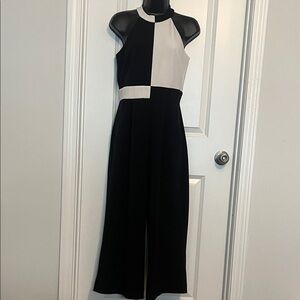 Chic Black and White Jumpsuit